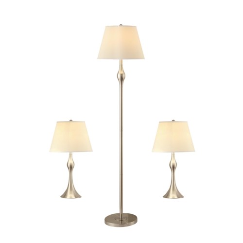 901235 Table Lamps Elegant 3PC Lamp Set