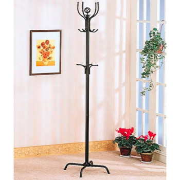 2019 Coat Racks Black Satin Finish Coat Rack