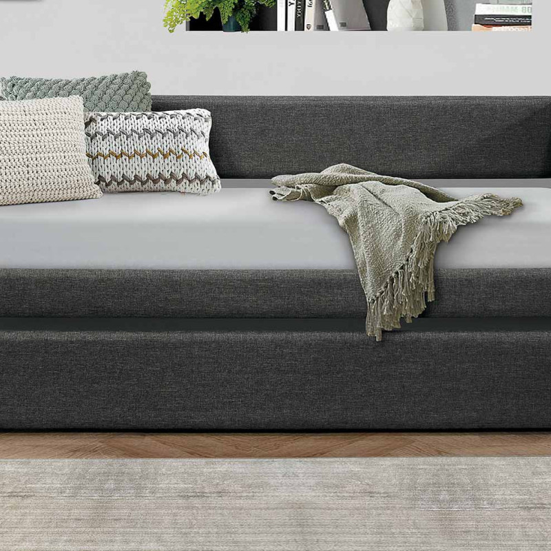Vining Daybed with Trundle - Dark Gray 4975-A+B