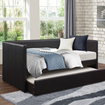 Andra Daybed with Trundle - Black 4949BK-A+B