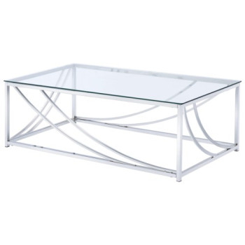 720490 Modern Glass Top Cocktail Table 720498