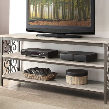 Fairhope 62-inch TV Stand/Sofa Table with Faux Marble Top 35800-S