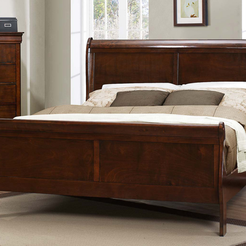Mayville Bed - Burnished Brown Cherry 2147F-1