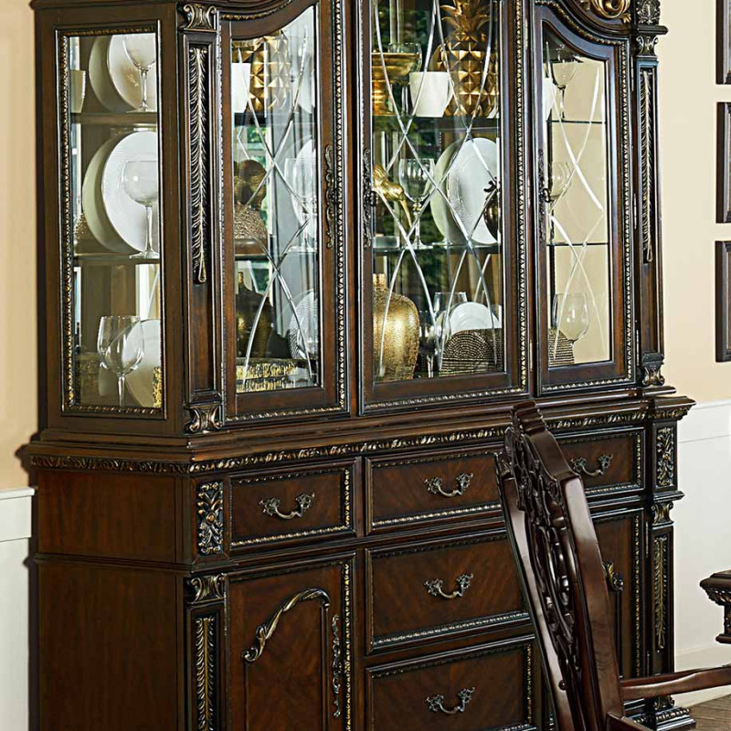 Catalonia China Cabinet - Cherry 1824-55+50