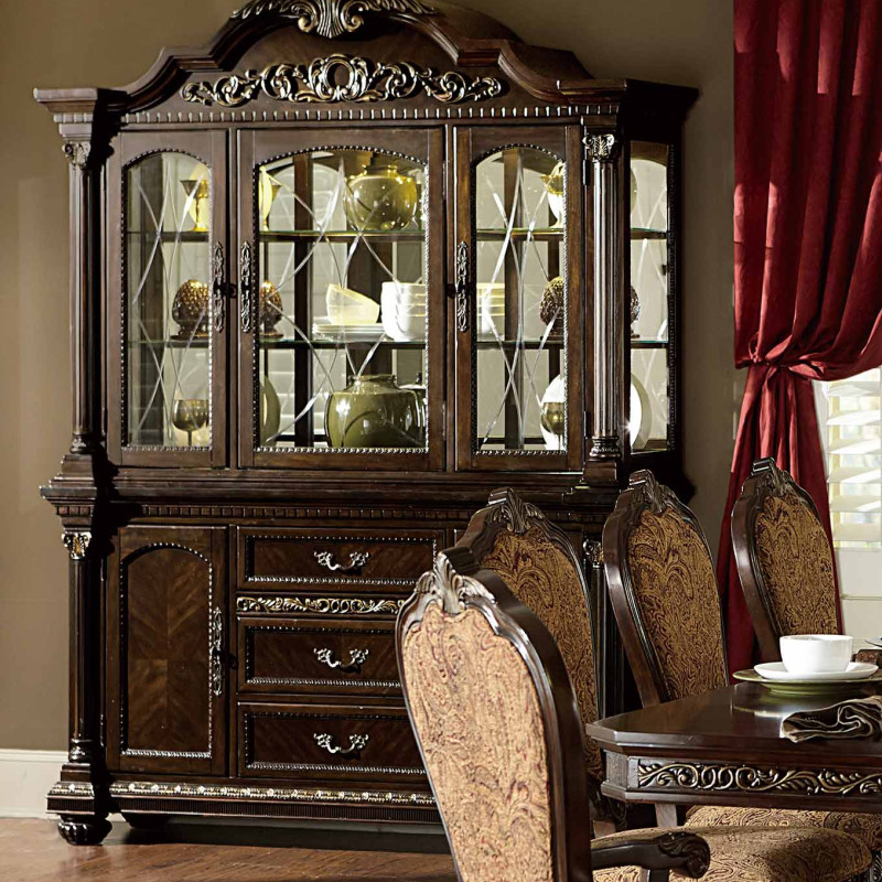 Russian Hill China Cabinet - Cherry 1808-50+55