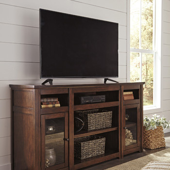 W797 Harpan XL TV Stand w/Fireplace Option