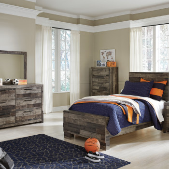 B200 Derekson 4PC SETS Twin Panel Bed