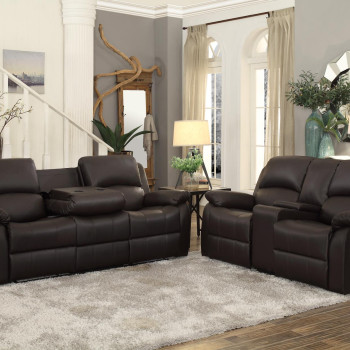 9928DBR Clarkdale 2PC SET: SOFA, LOVE