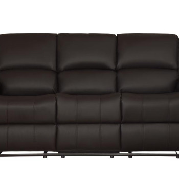 9928DBR Clarkdale Double Reclining Sofa with Center Drop-Down Cup Holders