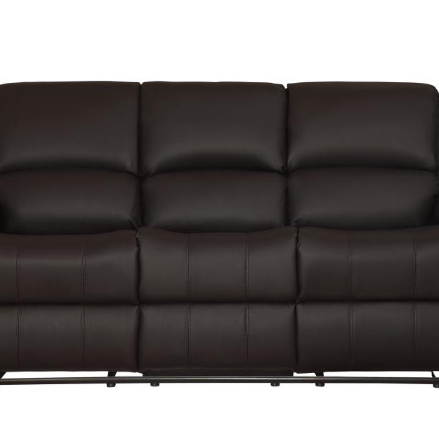 9928DBR Clarkdale Double Reclining Sofa with Center Drop-Down Cup Holders