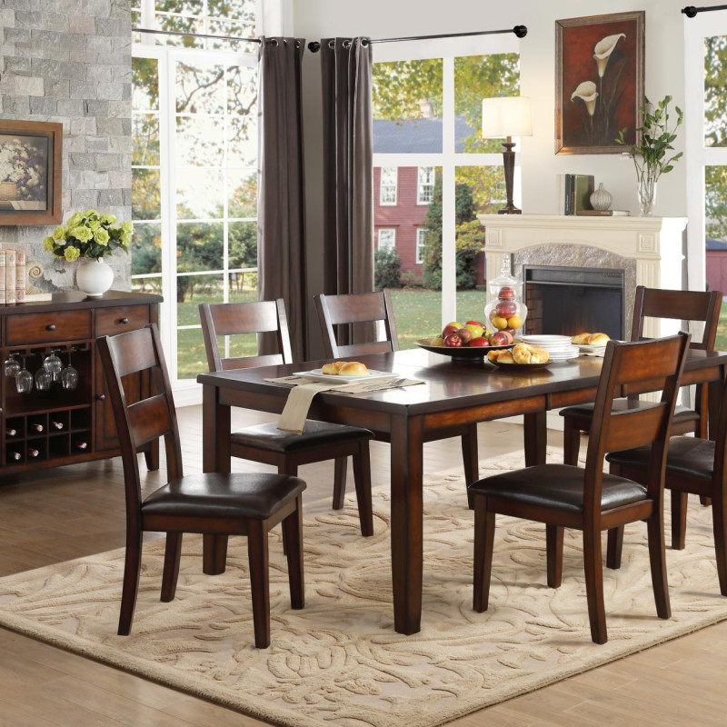 5547-78 Mantello 5PC SETS Dining Table + 4 Side Chairs