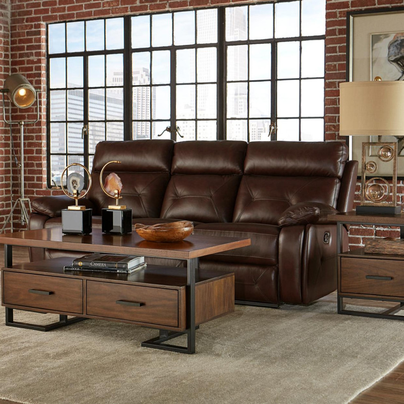 Sedley Cocktail Table with Two Functional Drawers