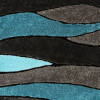 WINNIPEG 5' X 7' GRAY & BLUE AREA RUG Gray and Blue