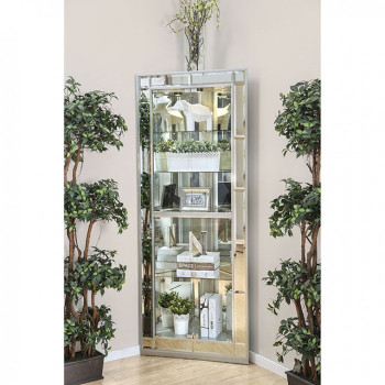 CHOUTEAU CURIO CABINET Silver Finish