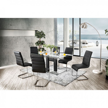 RICHFIELD 7PC SETS DINING TABLE Black