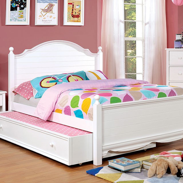 DANI TWIN BED TRUNDLE White finish