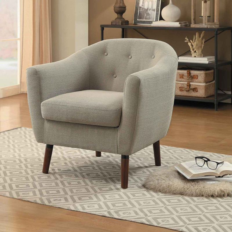 Lucille Accent Chair - Beige