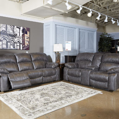 51601 Dunwell PWR REC Sofa with ADJ Headrest