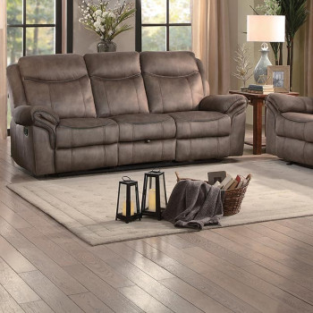 ARAM Sofa Group 3 Pc set Brown