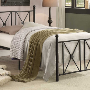 LIA Full Metal Platform Bed Black