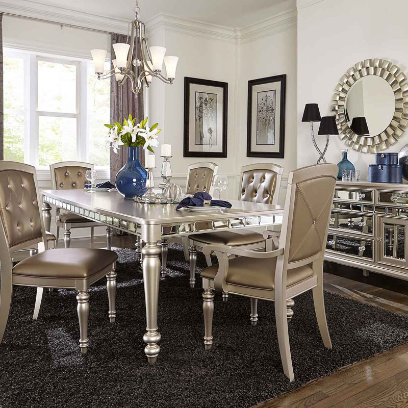 ORSINA Group 7 Pc Dining set Silver