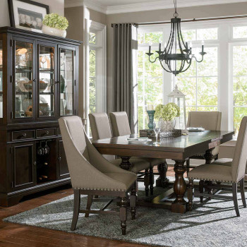 REID Group 7 Pc Dining set Cherry