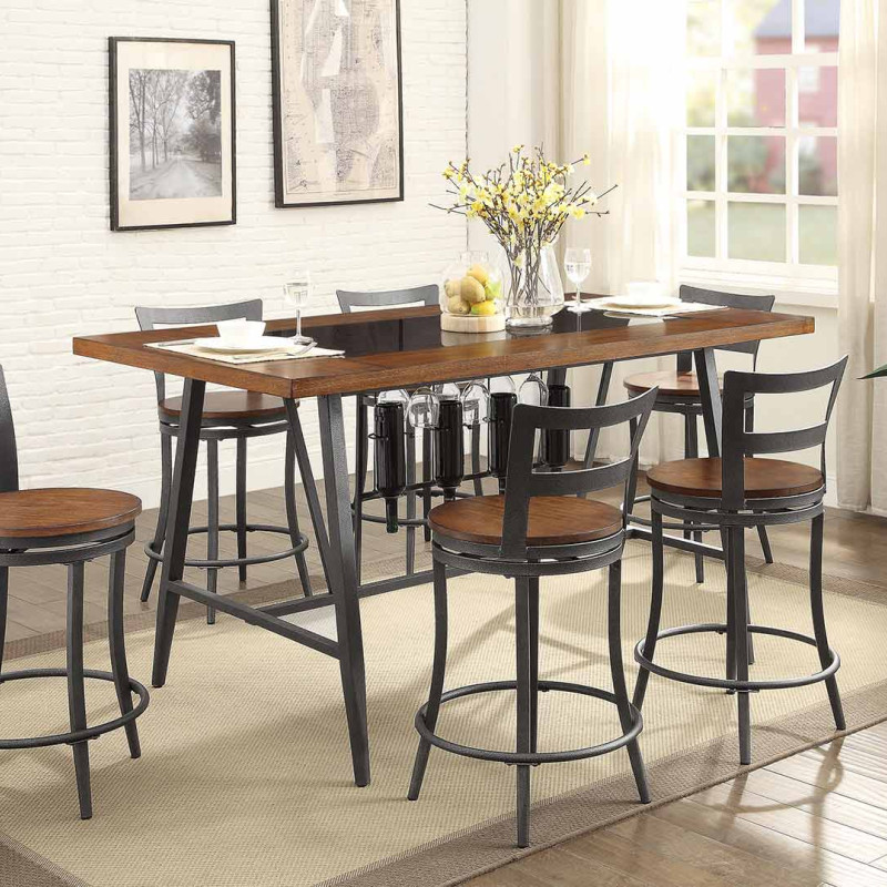 SELBYVILLE Group 7 Pc Dining set Cherry