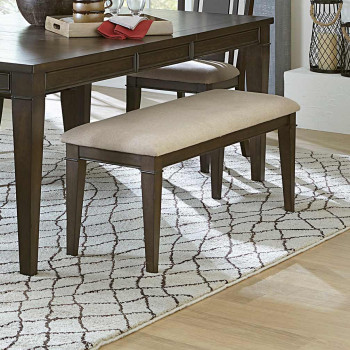 MAKAH 48" Bench Dark Brown