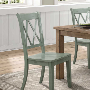 JANINA Side Chair, Teal