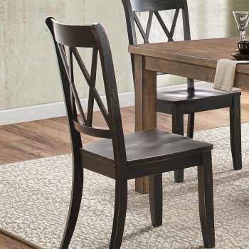 JANINA Side Chair, Black