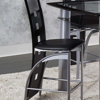 SONA Counter Height Chair Silver