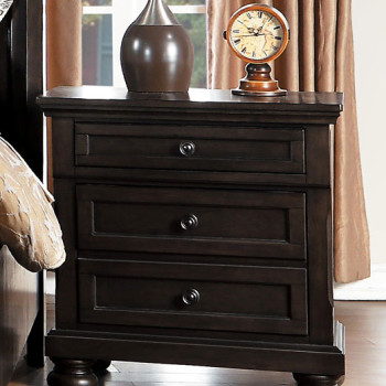 BEGONIA Night Stand with Hidden Drawer Transitional