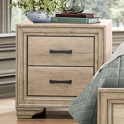 LONAN Night Stand Rustic