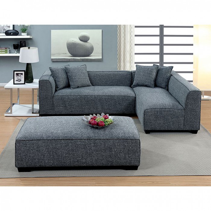 JAYLENE SECTIONAL Gray (Optional Ottoman Available )