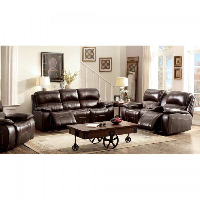 RUTH 2PC SETS SOFA + LOVE SEAT Brown