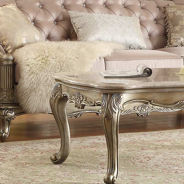 Fiorella Coffee Table Set - Silver/Gold