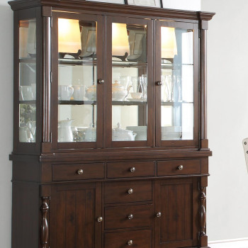 Yates China Cabinet - Dark Oak