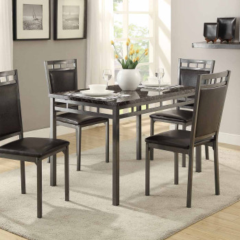 Olney 5-Piece Pack Dinette Set - Metal