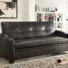 Caffrey Elegant Lounger Sofa Bed - Dark Brown
