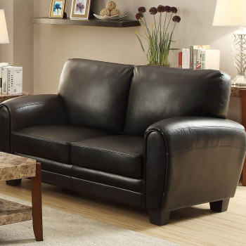 Rubin Love Seat - Black