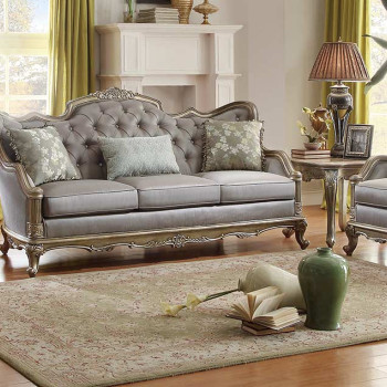 Fiorella 2PC SET Sofa + Love Seat- Dusky Taupe