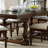 Yates Trestle Dining Table - Dark Oak
