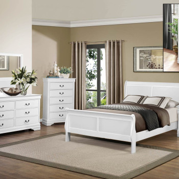Mayville Bedroom 5 Pc Set - White (QB+2NS+DR+MR)