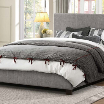 Chasin Upholstered Platform Full Bed - Grey