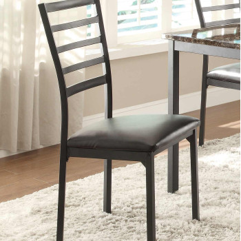 Homelegance Flannery Side Chair - Black Metal 5038S