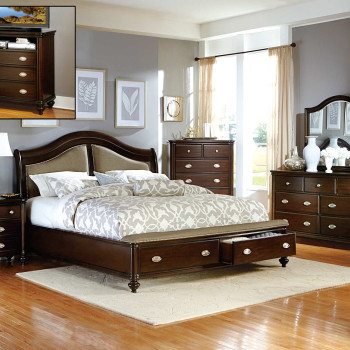 Homelegance Marston Bedroom Set - Dark Cherry 2615DC-1*4