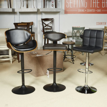 D120-130 Adjustable Height Barstools Tall UPH Swivel Barstool