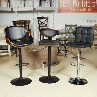 D120-130 Adjustable Height Barstools Tall UPH Swivel Barstool