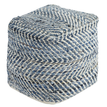 A1000445 Chevron Pouf