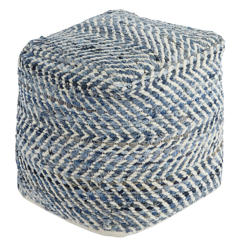 A1000445 Chevron Pouf